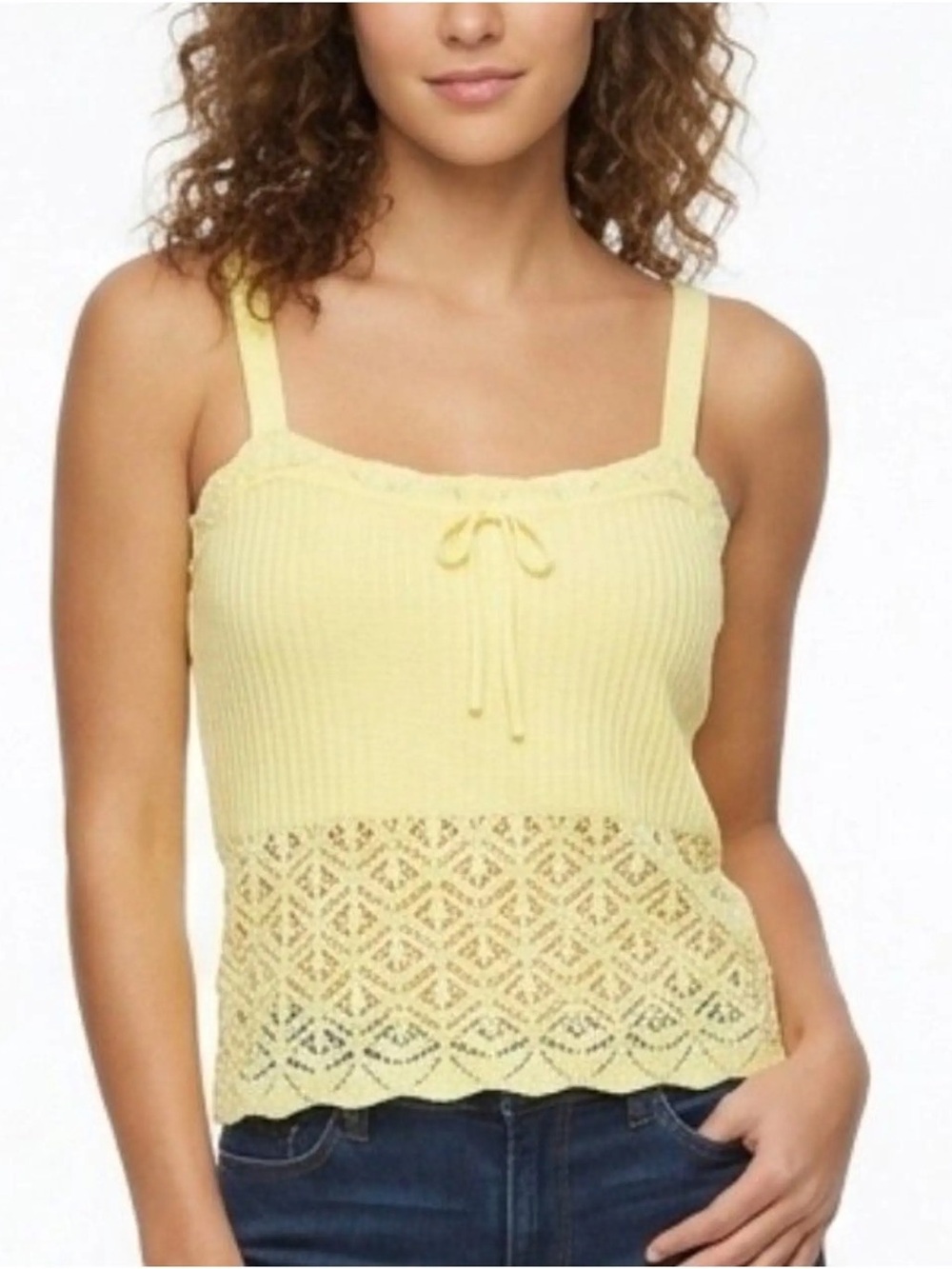 Wild Fable Crochet Knit Tank Top